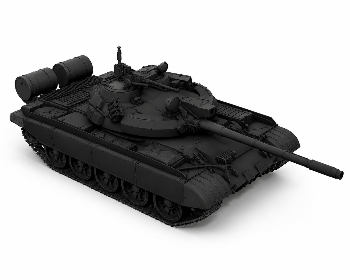 SSMODEL 1/100 T-55AM2 East Germany and Czhechoslovak medium tank resin model kit