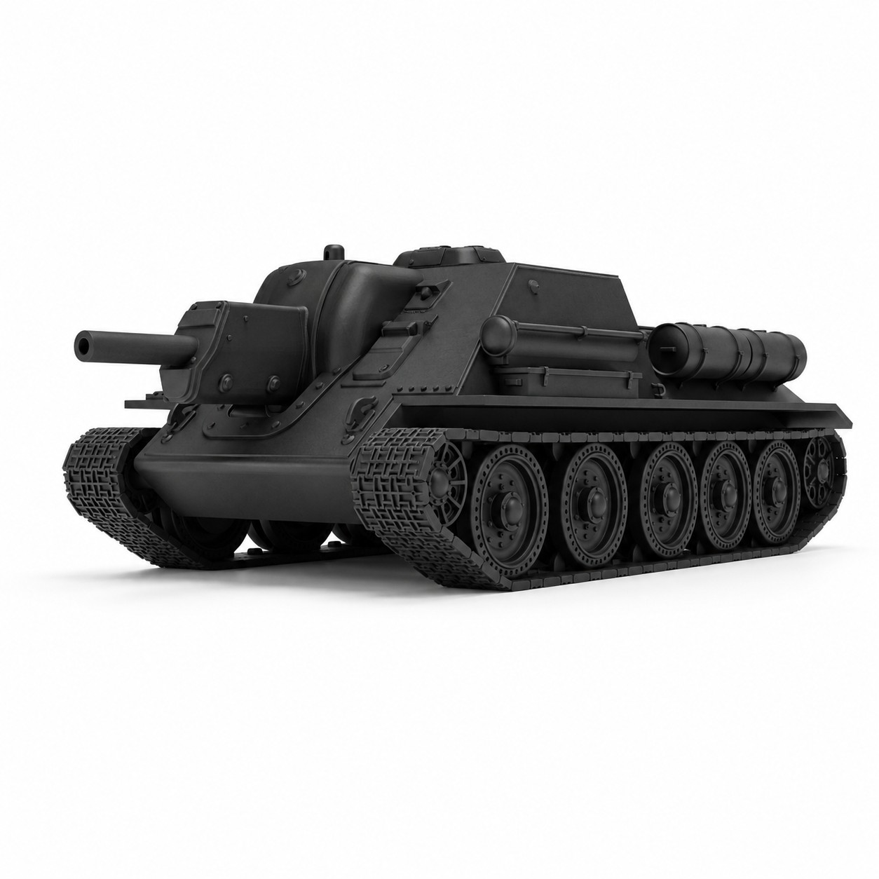 SSMODEL 1/200 SU-122 self-propelled howitzer Resin MODEL KIT TSS2001539 — scale model kit