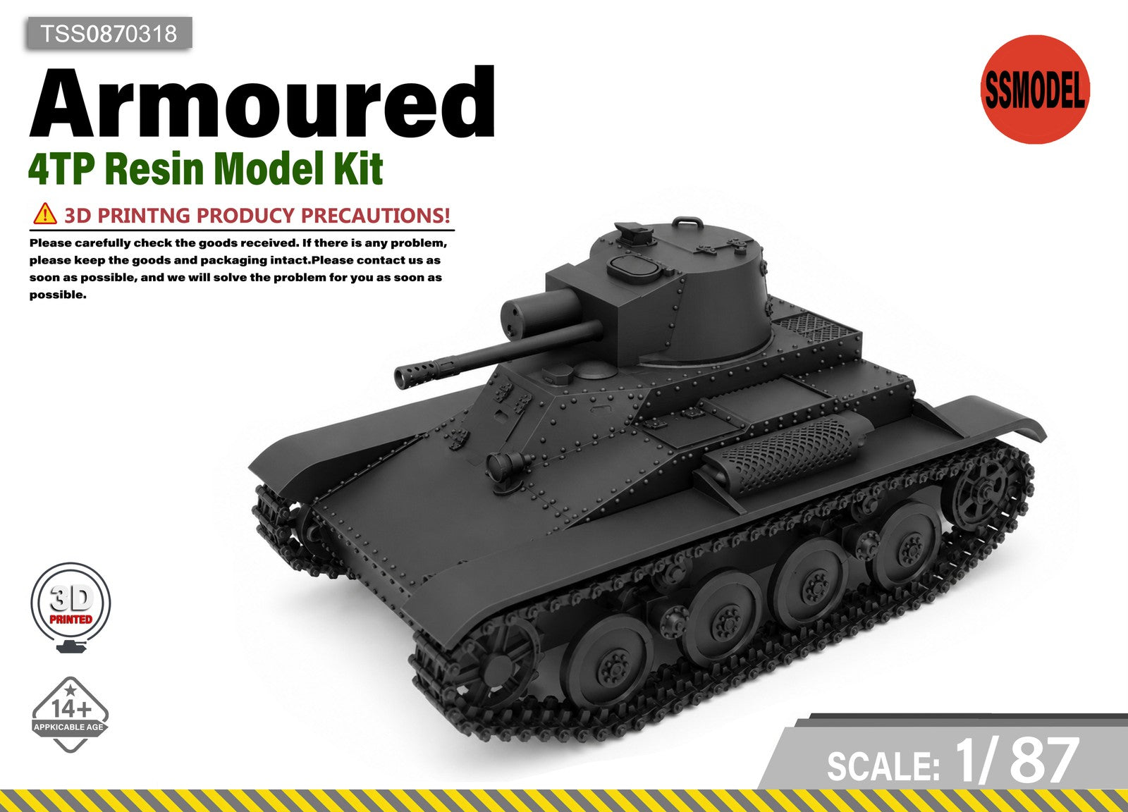 SSMODEL 1/87 4TP Resin Model Kit TSS0870318