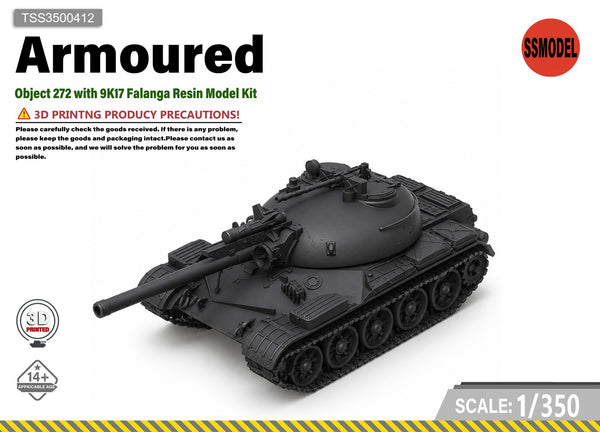 SSMODEL 1/350 Object 272 with 9K17 Falanga Resin MODEL KIT TSS3500412