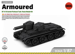 SSMODEL 1/87 BT-4-76 Soviet Fictional Tank Resin Model Kit TSS0870488