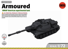 SSMODEL 1/72 XM66F American Experimental Tank Resin Model Kit TSS0720476