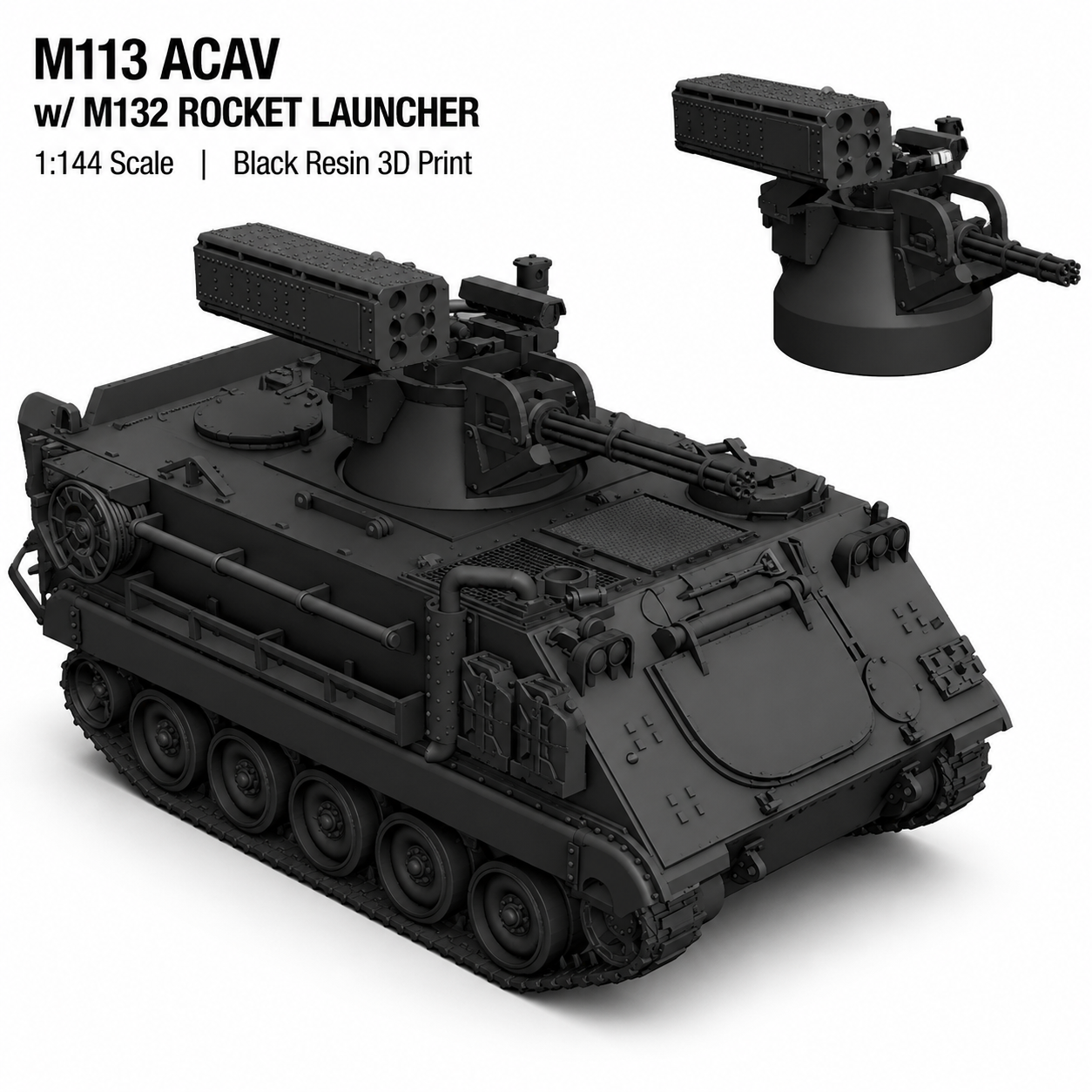 SSMODEL 1/144 M163 Machbet Vehicle Tank Resin MODEL KIT TSS1440245