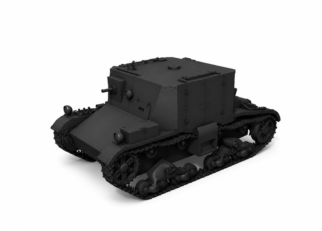 SSMODEL 1/700 TR-4 Soviet experimental WWII APC tank Resin Model Kit TSS7000069