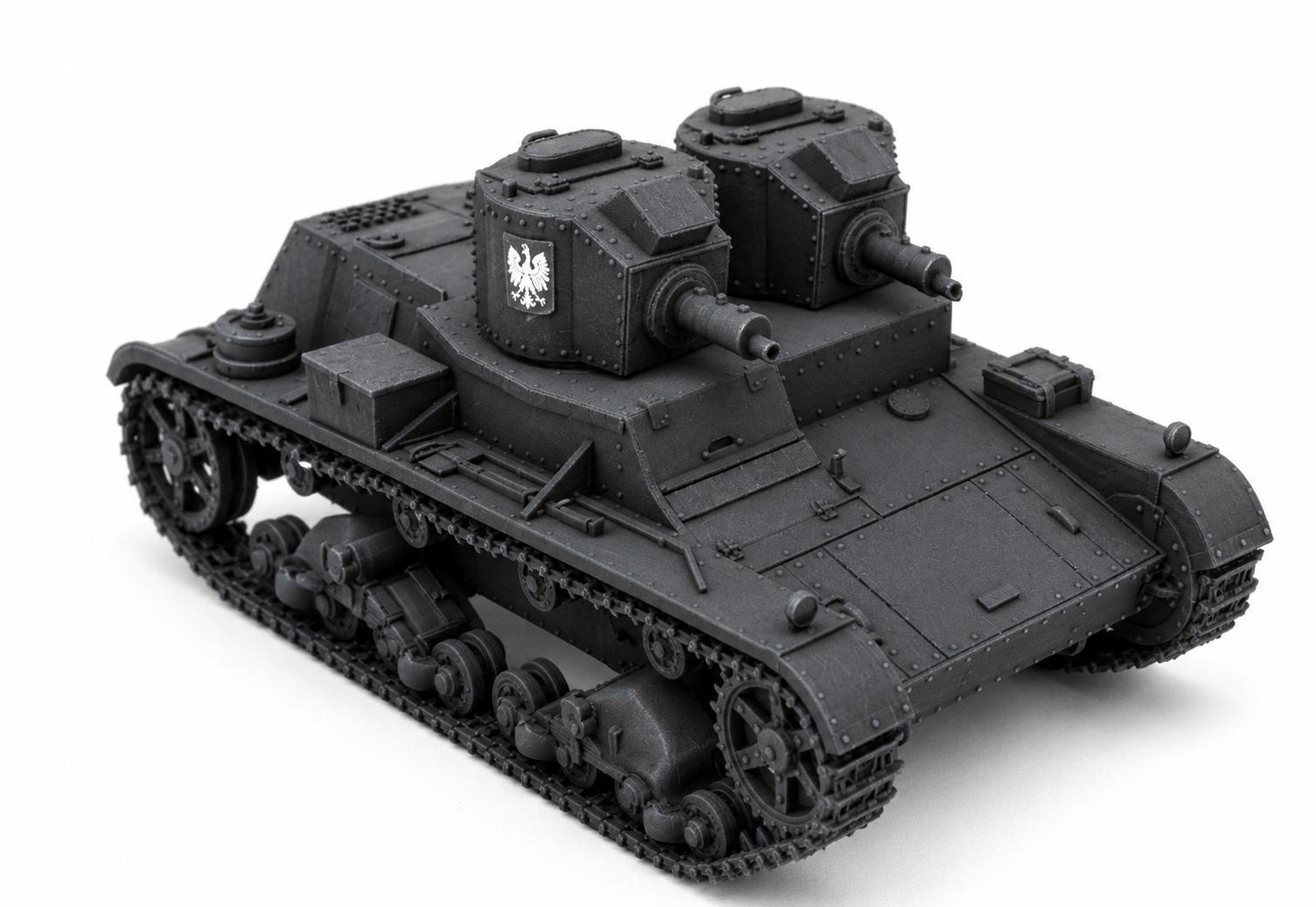 SSMODEL 1/144 7TP DW Light AFV Armored Vehicle Mini Scale Model Kit TSS1440316
