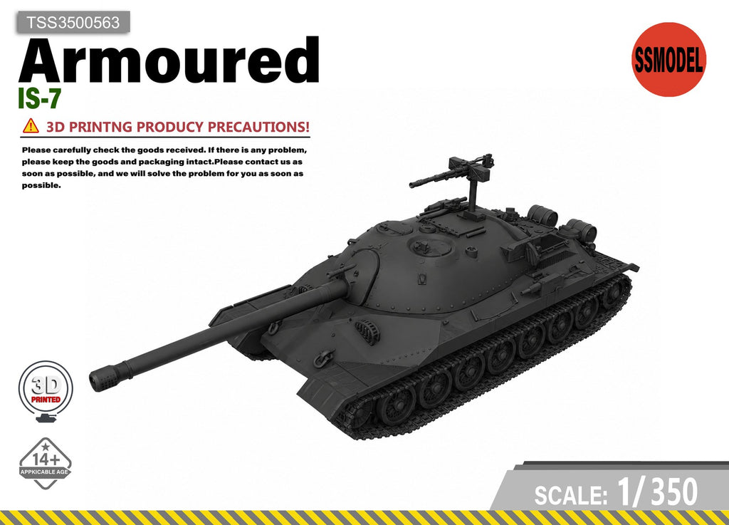 SSMODEL 1/350 IS-7 Tank Resin Model Kit TSS3500563