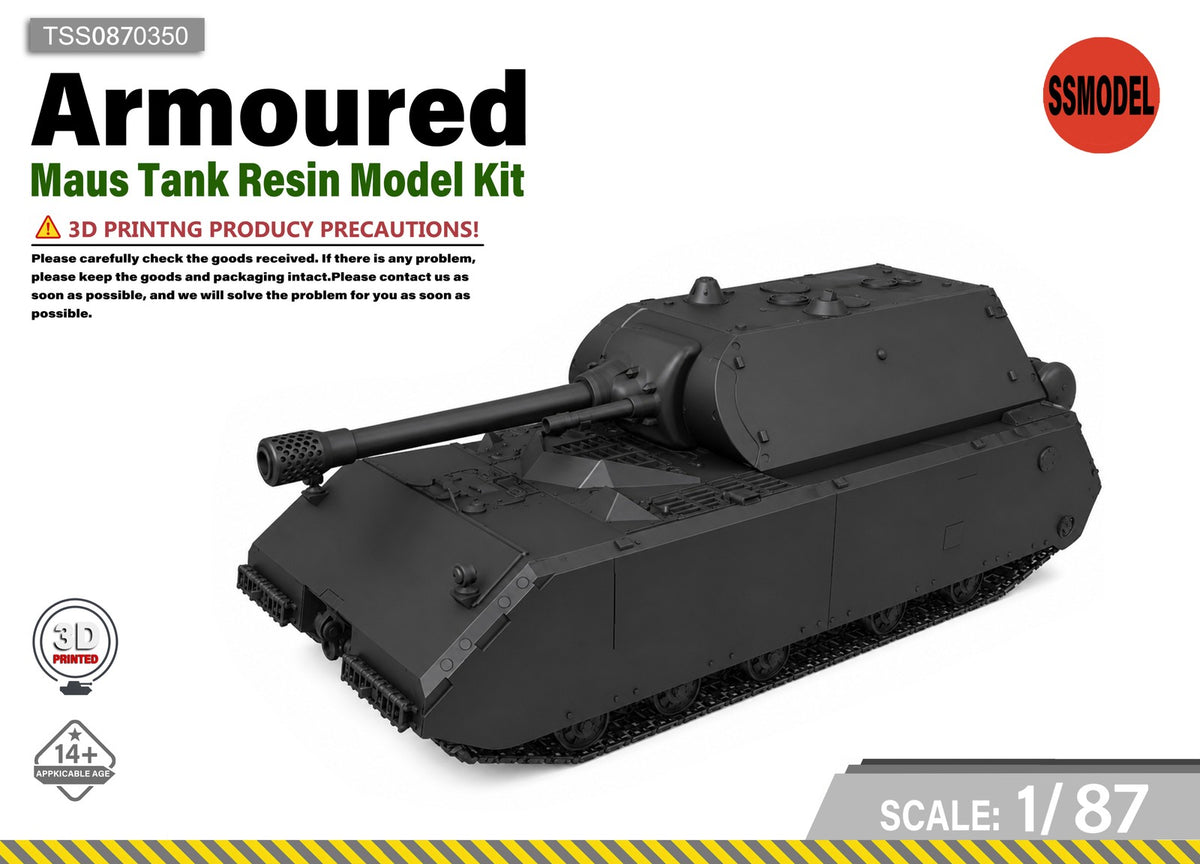 SSMODEL 1/87 Maus Tank Resin Model Kit TSS0870350