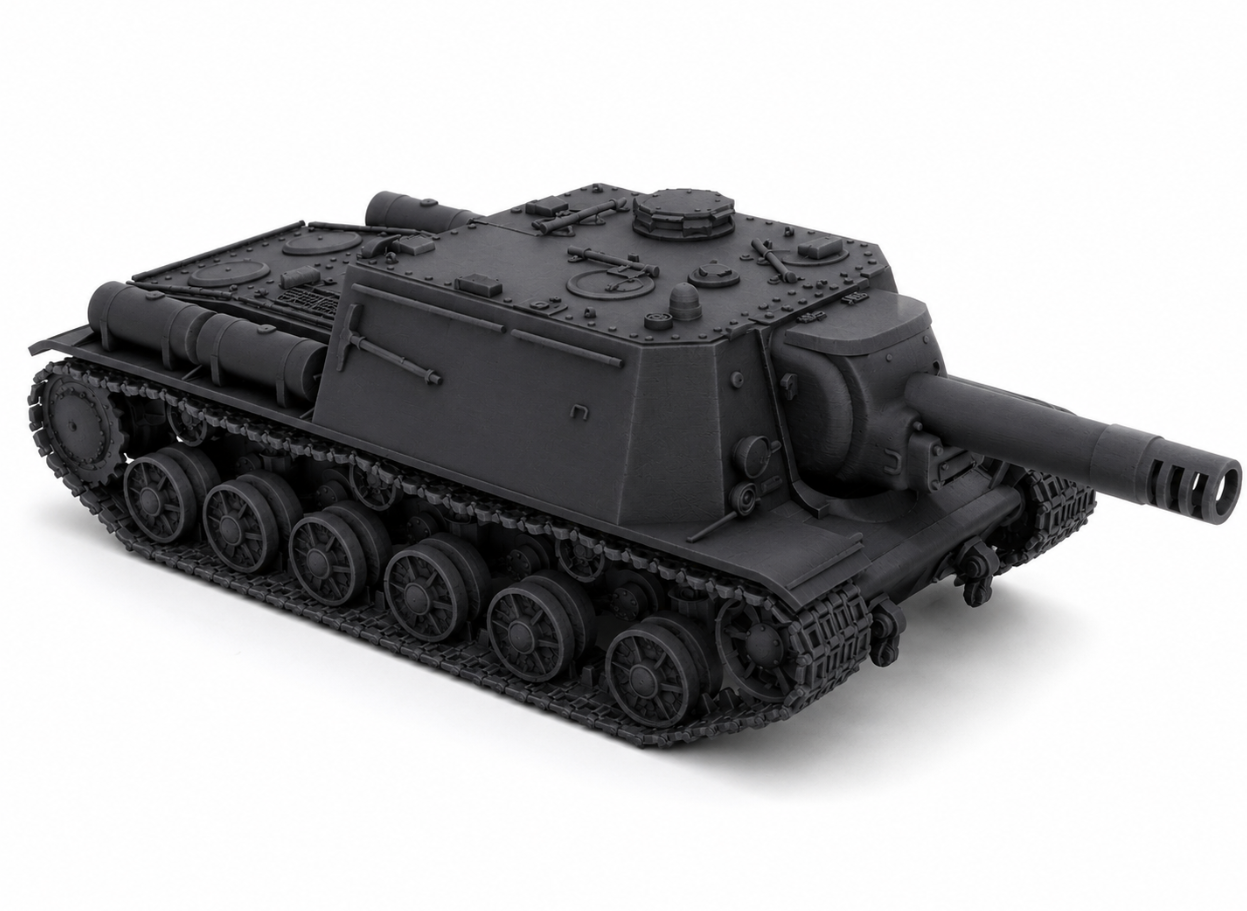SSMODEL 1/700 SU-203 Soviet experimental heavy tank resin model kit TSS7000105 — detail view 2