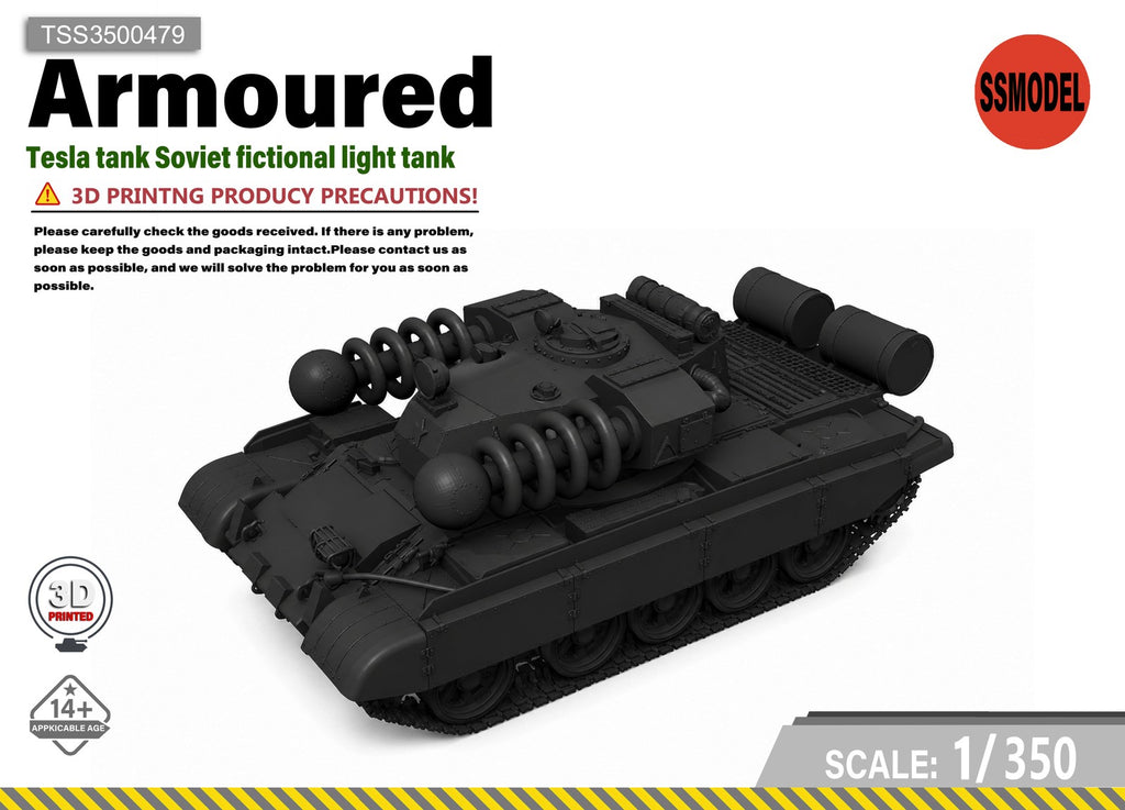 SSMODEL 1/350 Electric Concept Fictional Light AFV Scale Model Kit TSS3500479