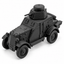SSMODEL1/32 1/35 1/48 1/64 WWII Soviet BA-27 Armored Car Resin Model Kit TSS1224