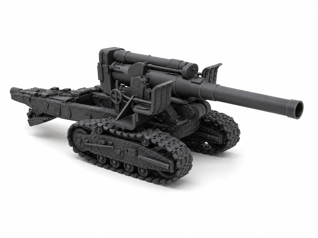 SSMODEL 1/350 B-4 203mm Heavy Howitzer Tank Resin MODEL KIT TSS3500004