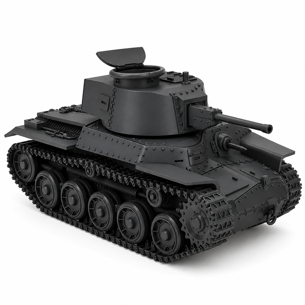 SSMODEL 1/120 Type 97 Shinhoto Chi-Ha 120mm Resin MODEL KIT TSS1201481 — scale model kit
