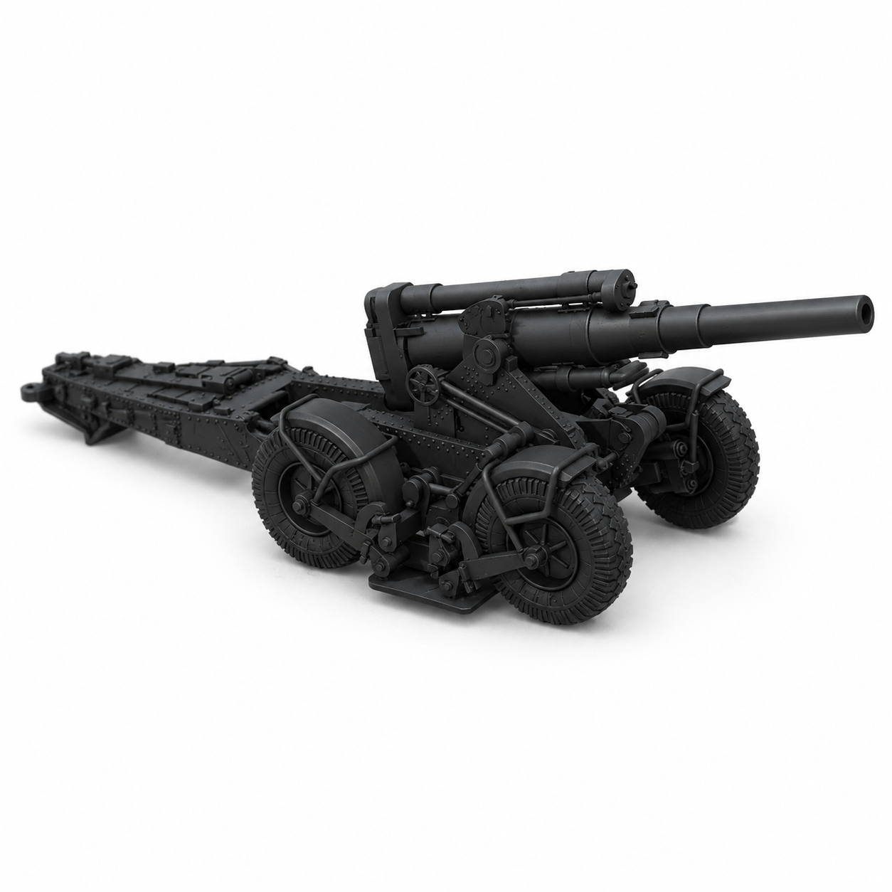 SSMODEL 1/700 203mm B-4M Howitzer Resin Model Kit TSS7000431 — detail view 2
