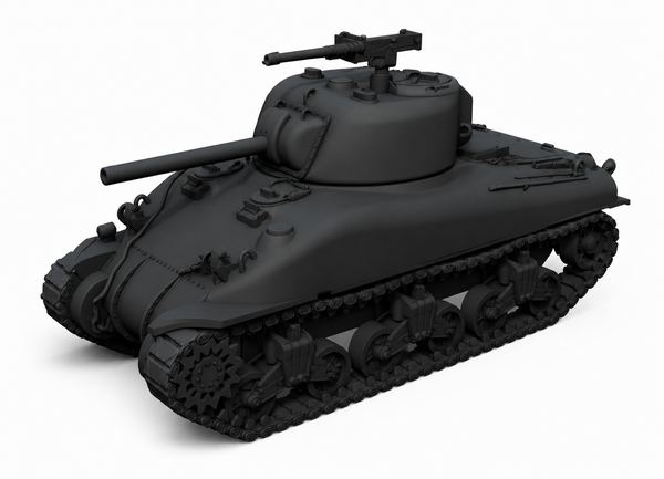 SSMODEL 1/700 M4A1 Sherman Early US Medium Tank Resin MODEL KIT TSS7000205