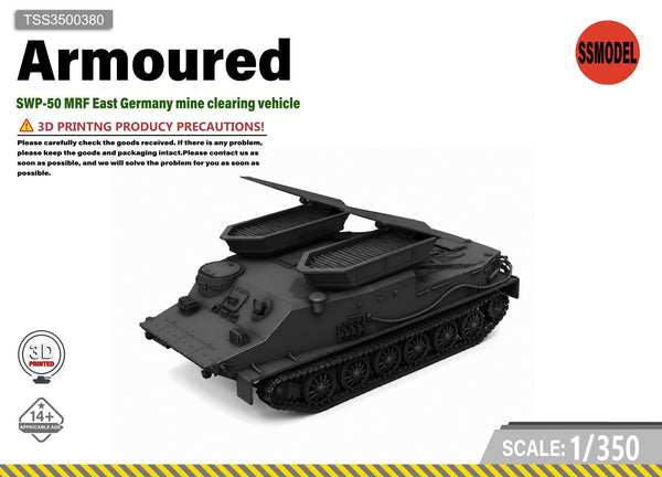SSMODEL 1/350 SWP-50 MRF East German Tank Resin Model Kit TSS3500380