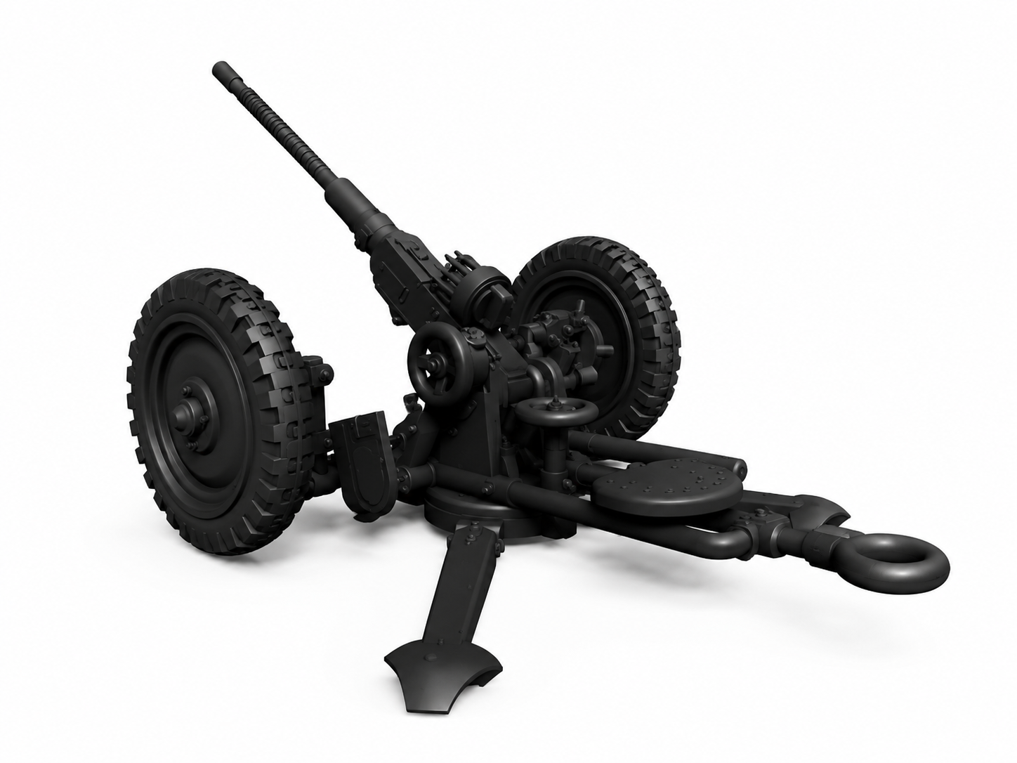 SSMODEL 1/144 AA-gun Bofors 20mm Lvakan m/40 Resin MODEL KIT TSS1441452 — scale model kit