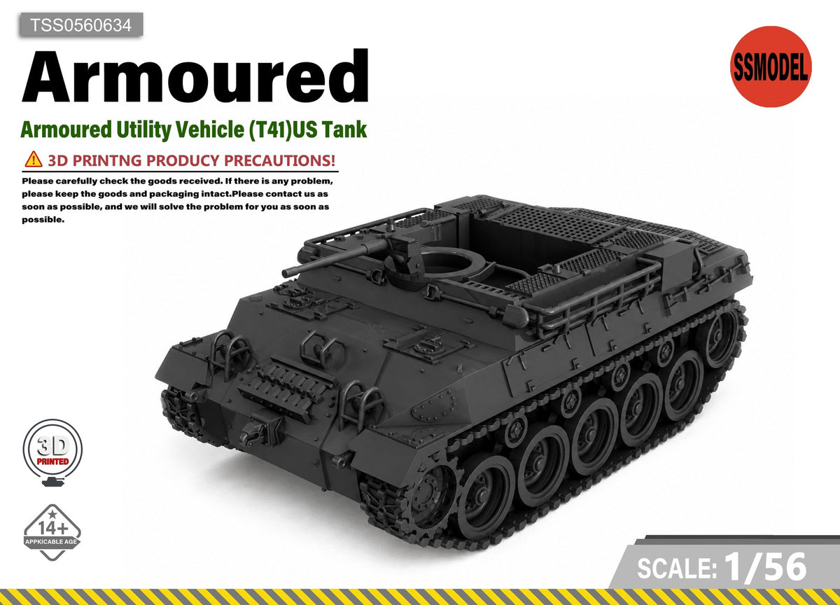 SSMODEL 1/56M39 Armoured Utility Vehicle (T41)US Tank Resin MODEL KIT TSS0560634 — scale model kit