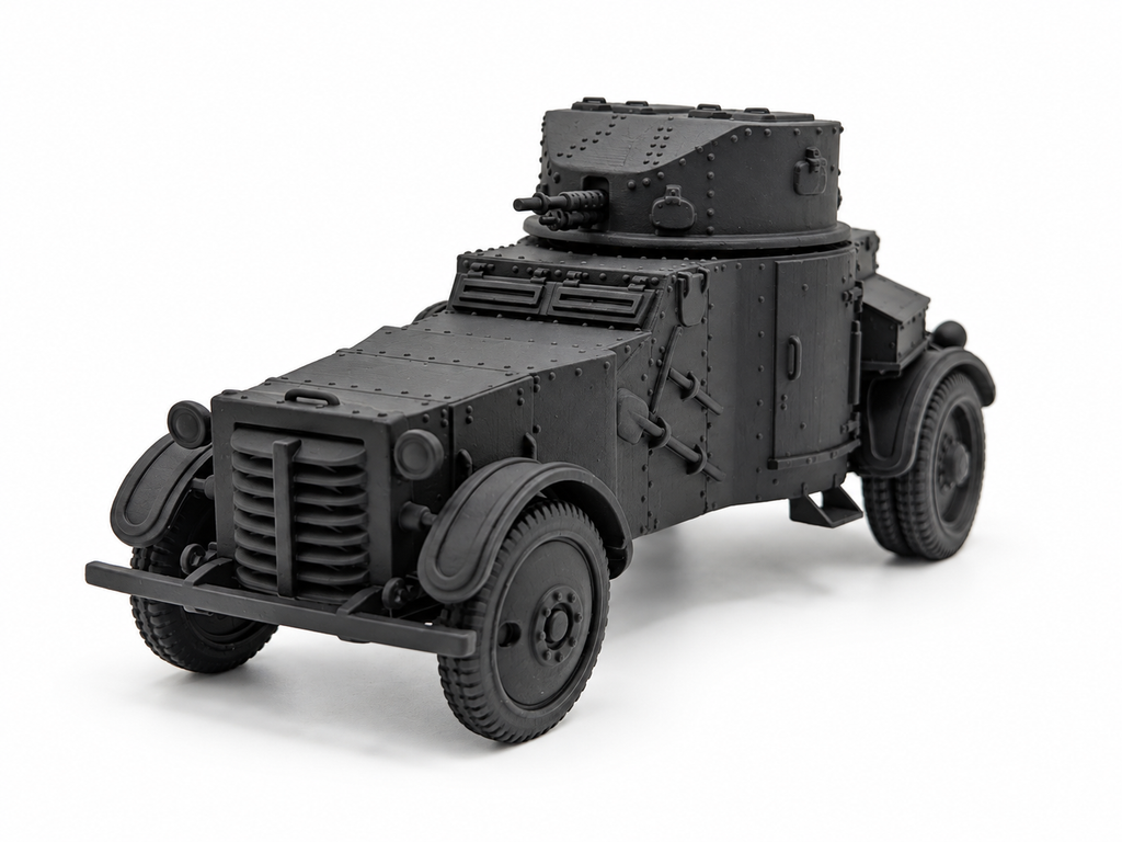 SSMODEL 1/32 1/35 1/48 1/64  French AMD 50 Armoured Car Resin Model Kit TSS1221