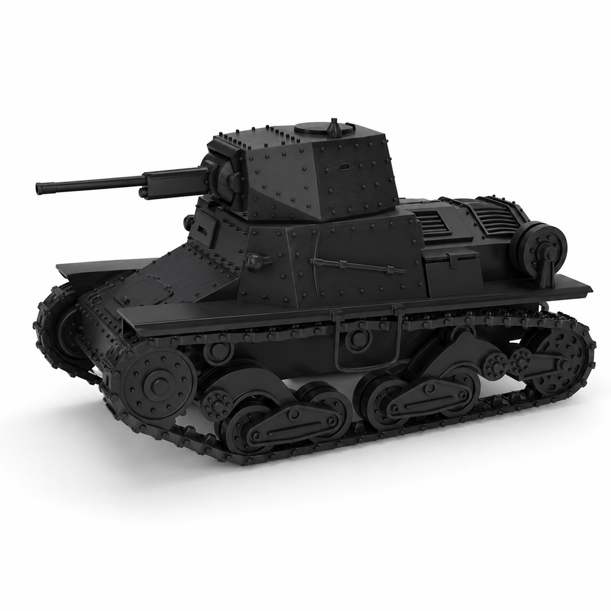 SSMODEL 1/220 Carro Armato L6/40 Lanciafiamme Resin Model Kit TSS2200780 — scale model kit