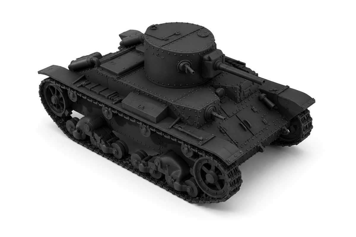 SSMODEL 1/144 T-19M Fictional Interwar Light AFV Scale Model Kit TSS1440492