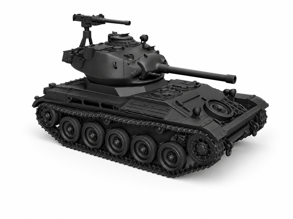 SSMODEL 1/700 AMX-13-M24 French Coldwar Light Tank Resin Model Kit TSS7000361
