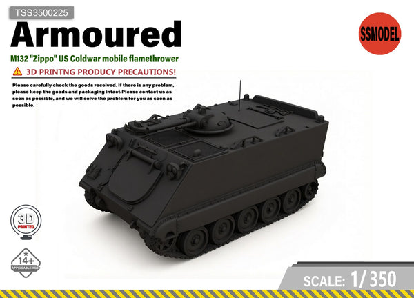 SSMODEL 1/350 M132 Zippo US Cold War Vehicle Tank Resin MODEL KIT TSS3500225