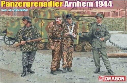 DRAGON 1/35 6648 Injured Waffen SS Panzergrenadier Arnhem 1944 (4 Figures) Gen2