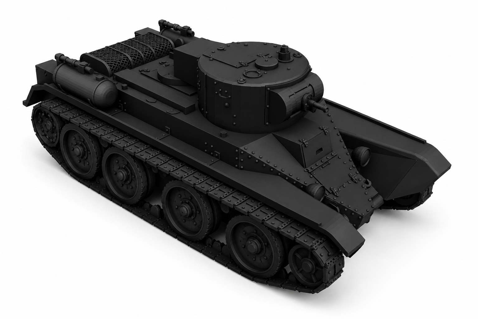 SSMODEL 1/700 KhBT-5 Tank Resin Model Kit TSS7000574 — detail view 2