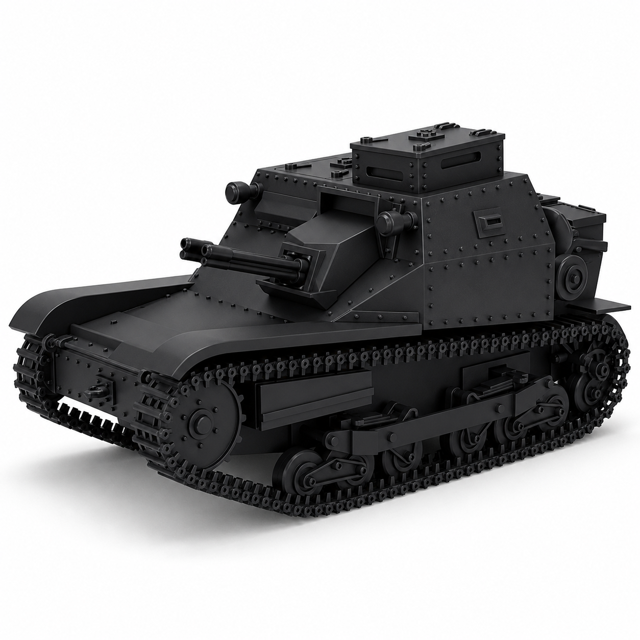 SSMODEL 1/56 35M Ansaldo Commander Brno ZB vz.26 Tank Resin MODEL KIT TSS0560741 — scale model kit