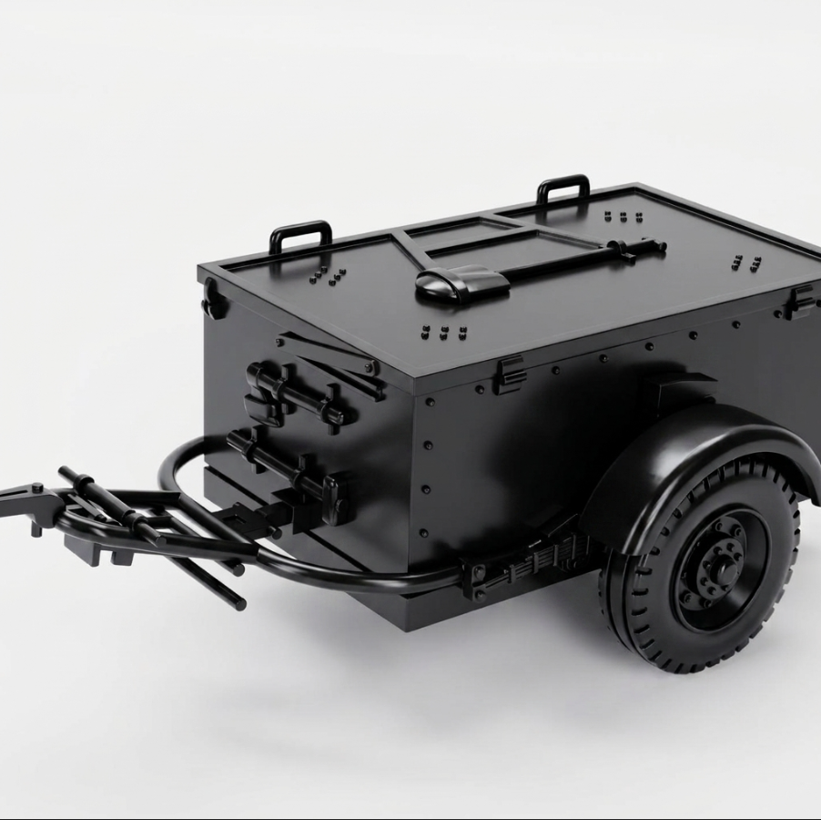 SSMODEL 1/32 1/35 1/48 1/64 Sd.Ah.51 Ammunition Trailer Resin Model Kit TSS1099 — detail view 5