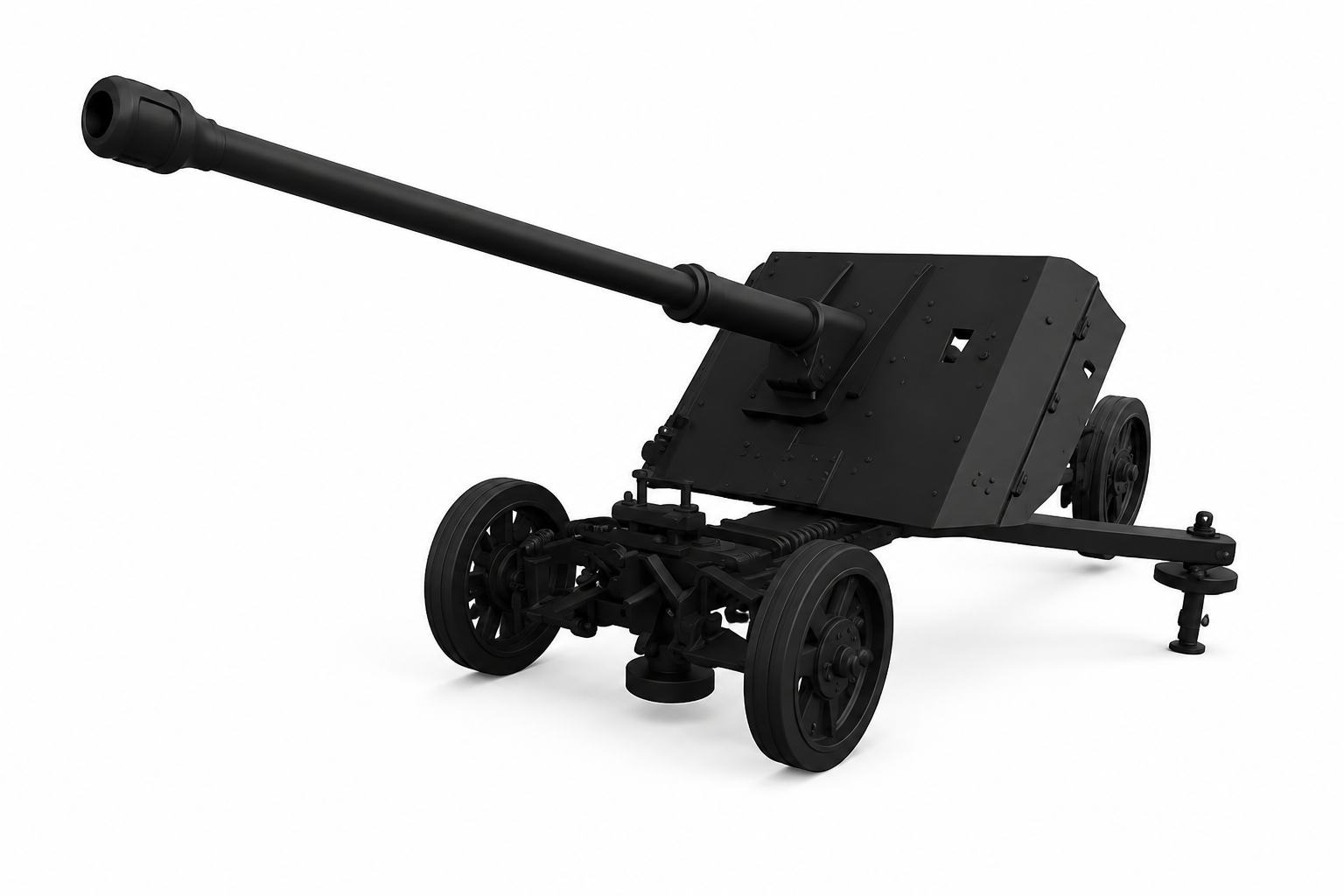 SSMODEL 1/200 88mm anti-tank Pak 43 Germany Resin MODEL KIT TSS2001444 — scale model kit