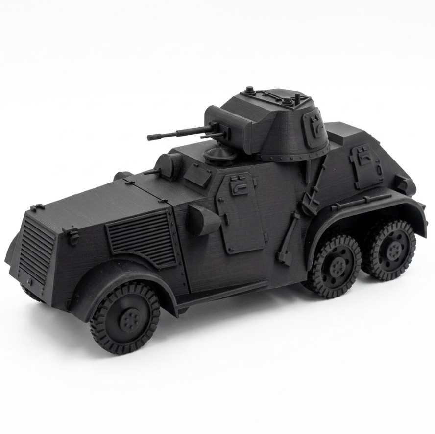 SSMODEL 1/100 WWII L-180 Pansarbil m/41 Armored Car Resin Model Kit TSS1001275 — detail view 2