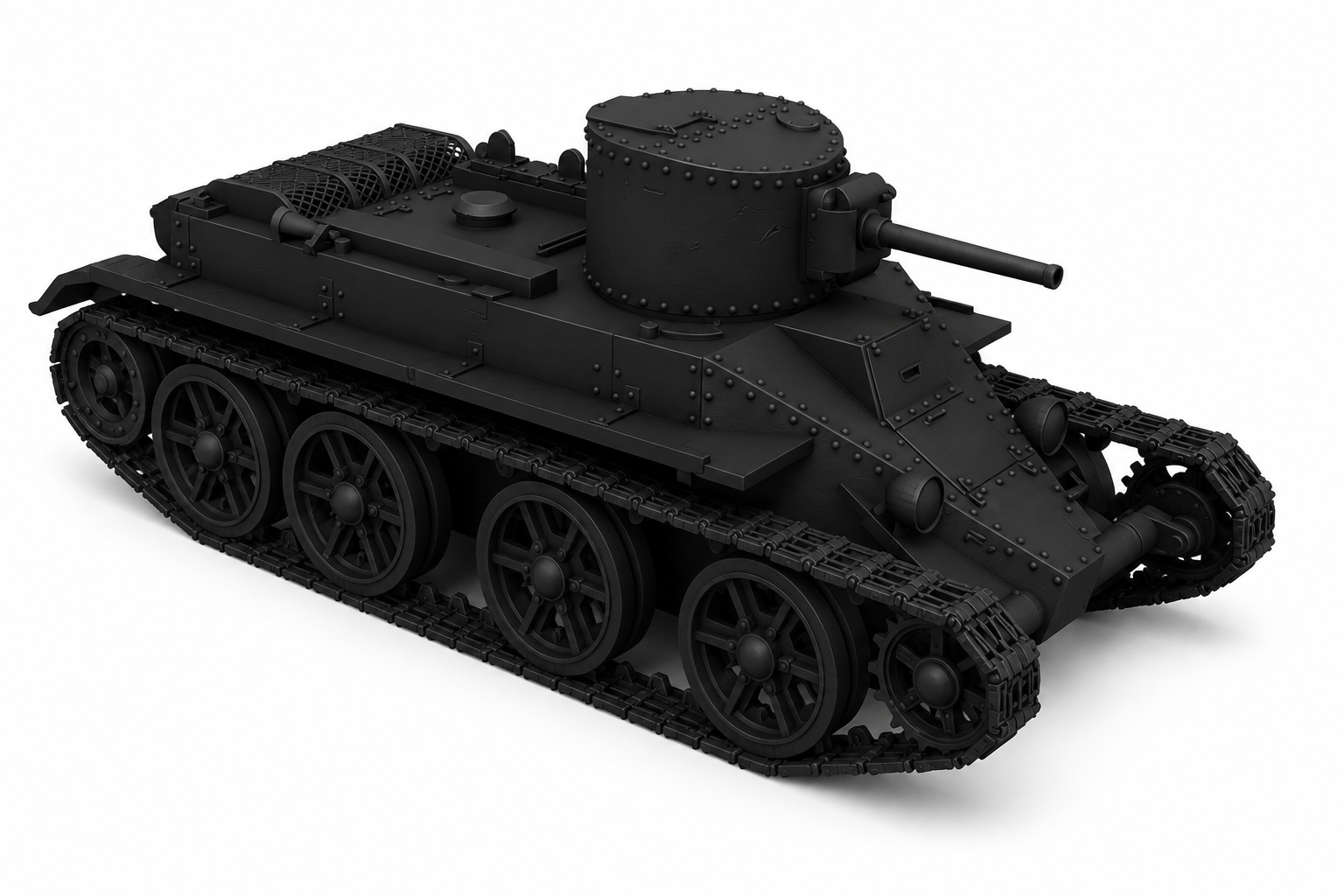 SSMODEL 1/700 BT-2 Tank Resin Model Kit TSS7000578 — detail view 2