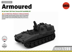 SSMODEL 1/200 VK 2.08 "Aster" (2S8 "Astra") German SPA Tank MODEL KIT TSS2000532