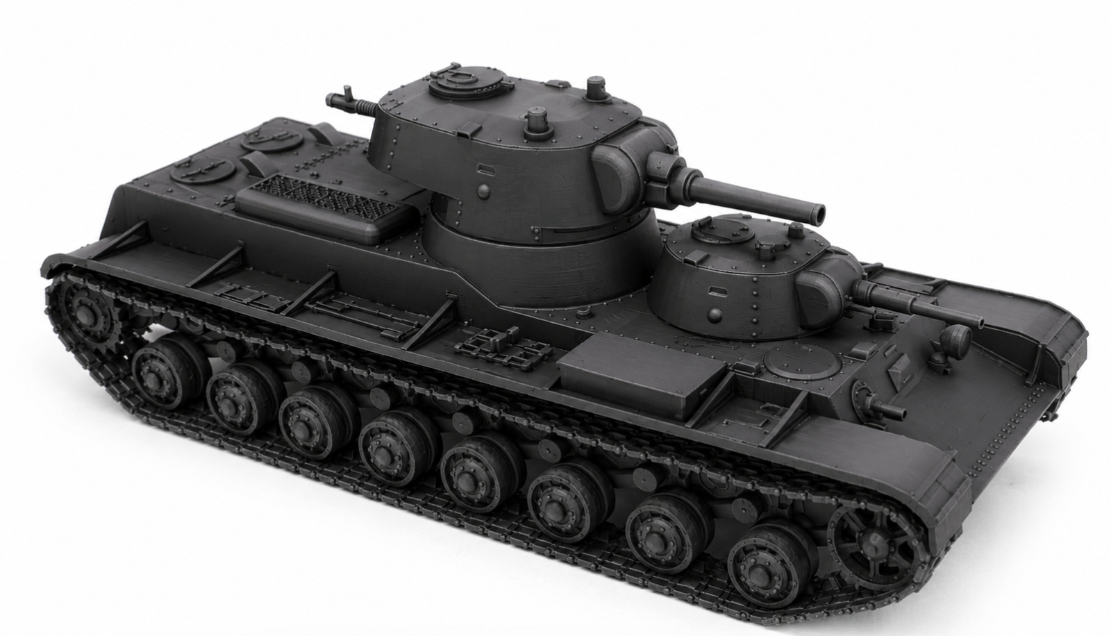 SSMODEL 1/350 Pz.Kpfw. KW I 756 (r) Tank Resin Model Kit TSS3500106 — detail view 2