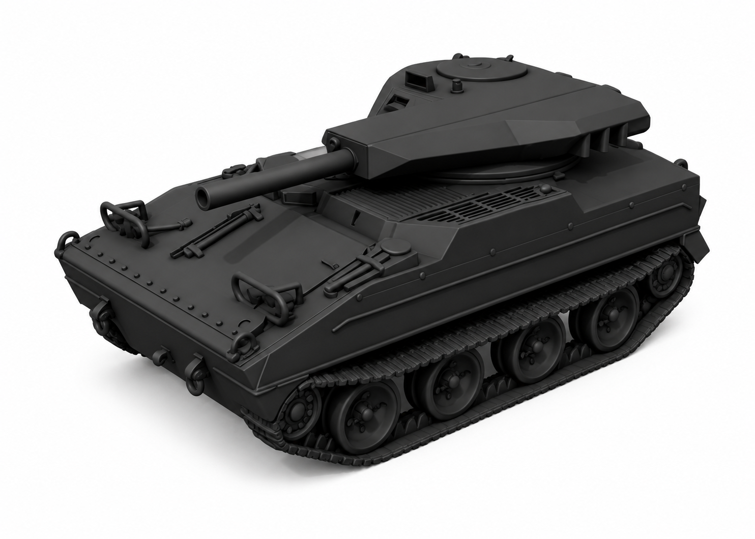 SSMODEL 1/350 T114 BAT US Cold War Experimental Tank Resin MODEL KIT TSS3500227 — detail view 2