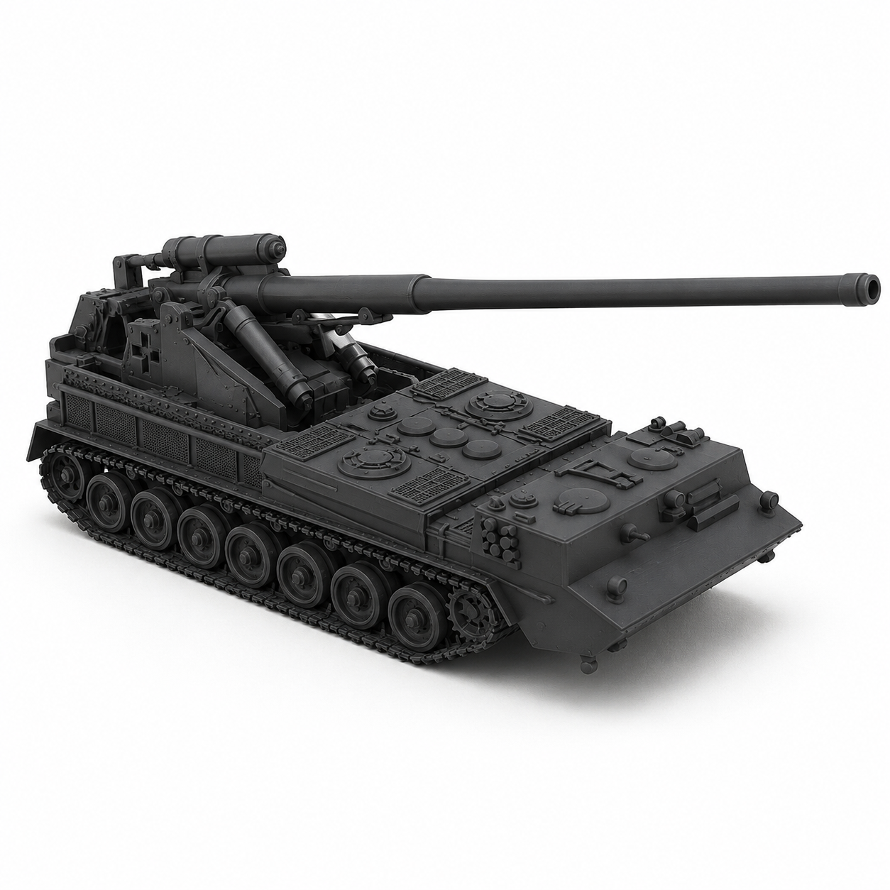 SSMODEL 1/350 VK 2.07 "Pfingstrose" 2S7 "Pion" German Resin Model Kit TSS3500422 — detail view 2