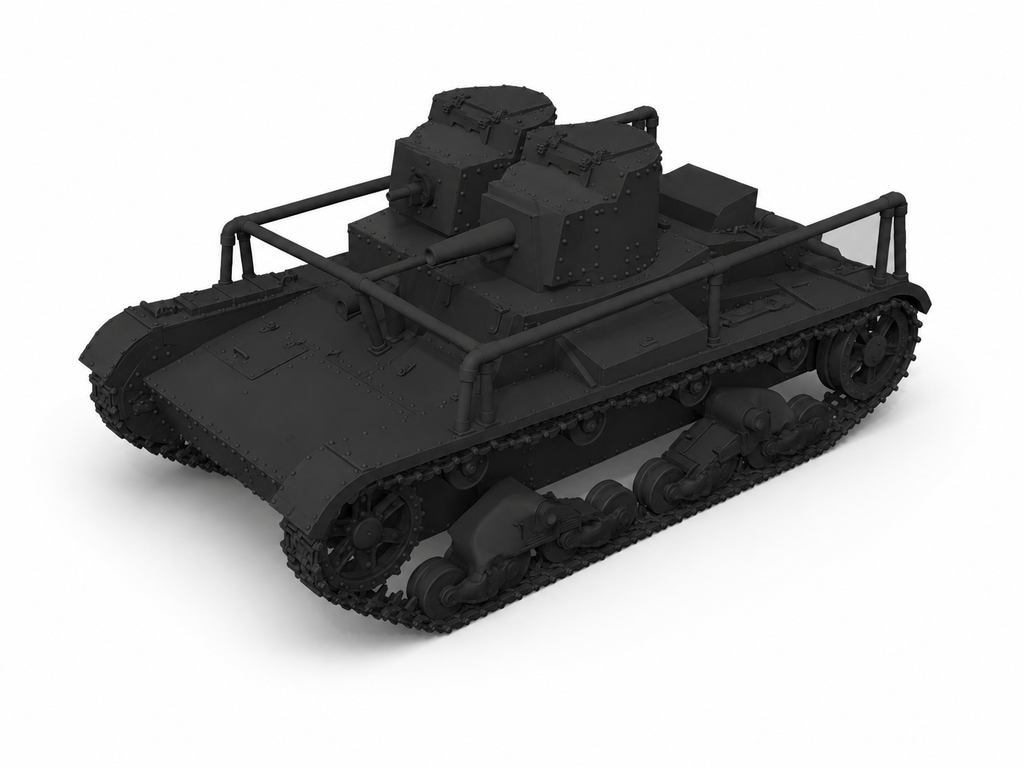 SSMODEL 1/700 T-26 mod. 1931 with radio tank Resin Model Kit TSS7000059