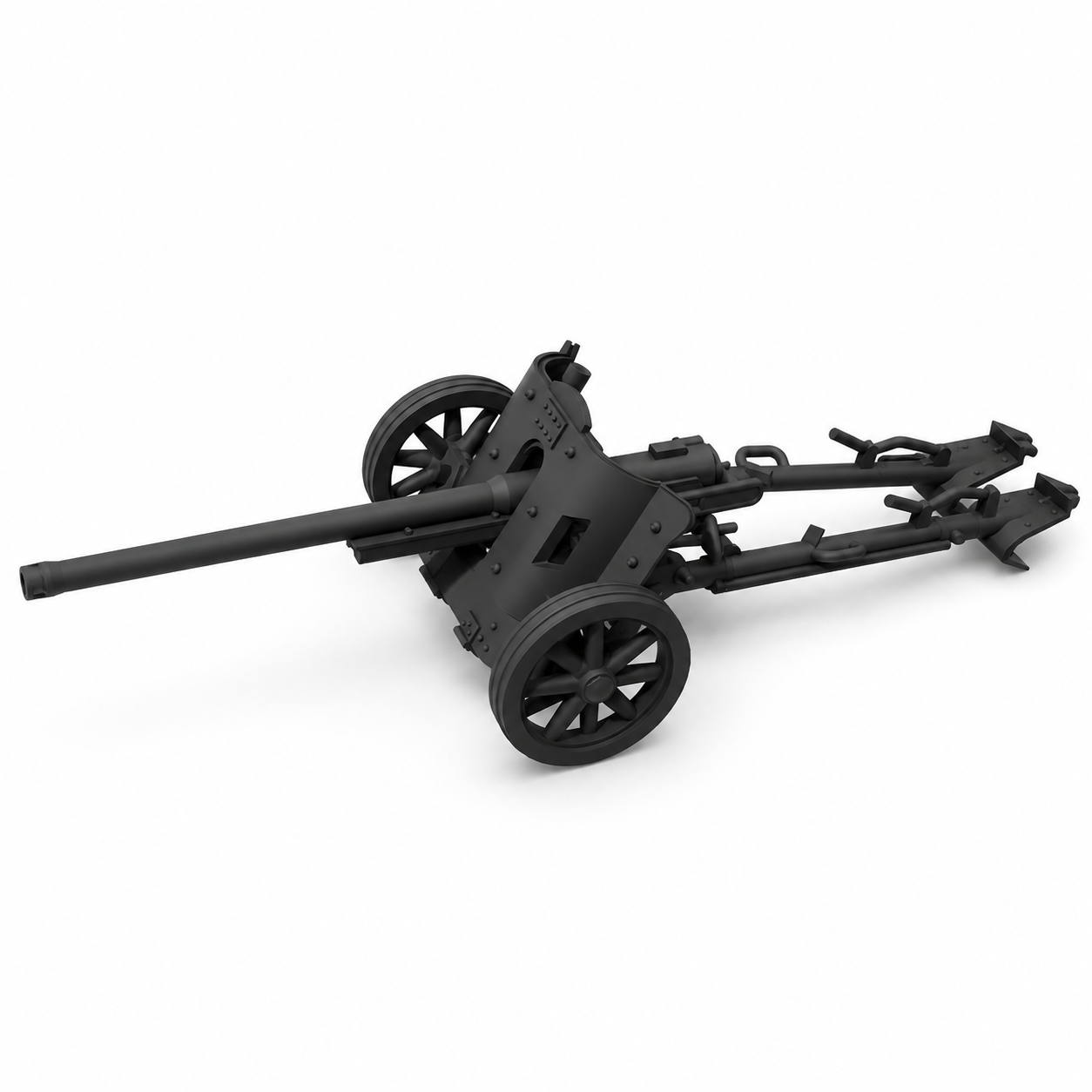 SSMODEL 1/200 Cannone 75/39 medium anti-tank Italy Resin MODEL KIT TSS2001475 — scale model kit