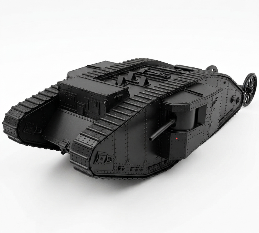 SSMODEL 1/100 WW1 UK Mark I Tank 1916 British Empire Resin Model Kit TSS1001203 — detail view 2