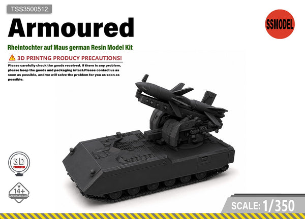 SSMODEL 1/350 Rheintochter auf Maus german Resin Model Kit TSS3500512