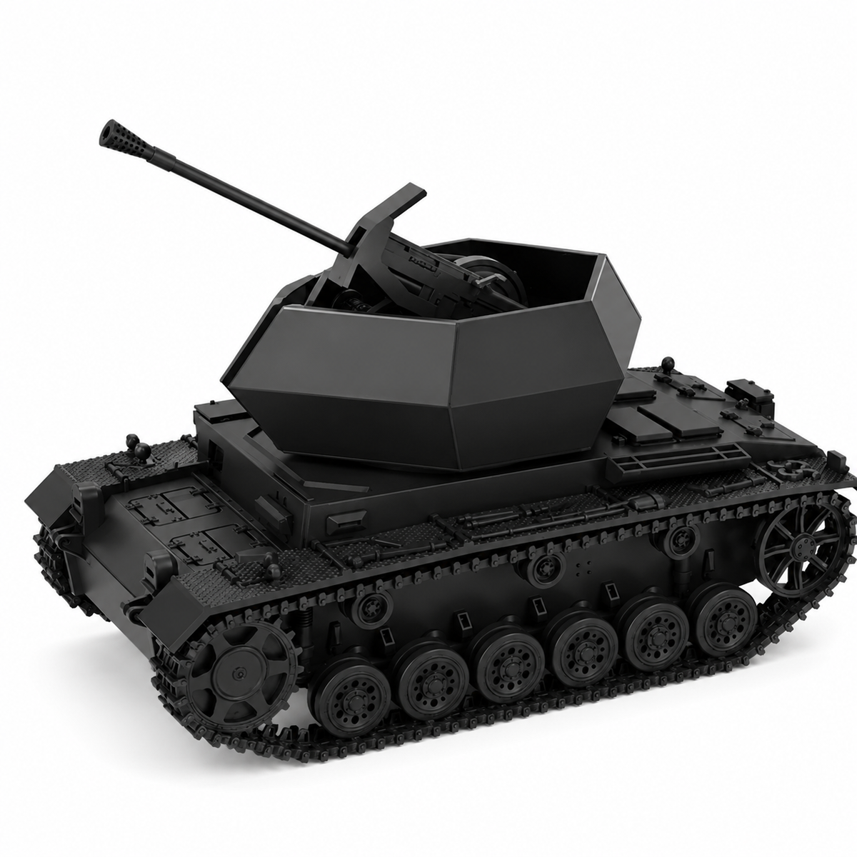 SSMODEL 1/100 Flakpanzer III 3.7cm Flak 43 Resin MODEL KIT TSS1001484 — scale model kit