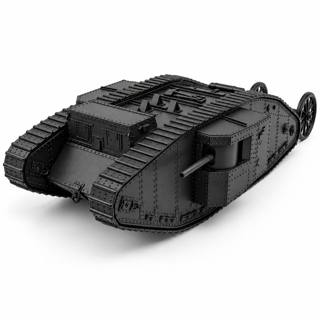 SSMODEL 1/32 1/35 1/48 1/64 WW1 Mark I Tank 1916 Empire Resin Model Kit TSS1203