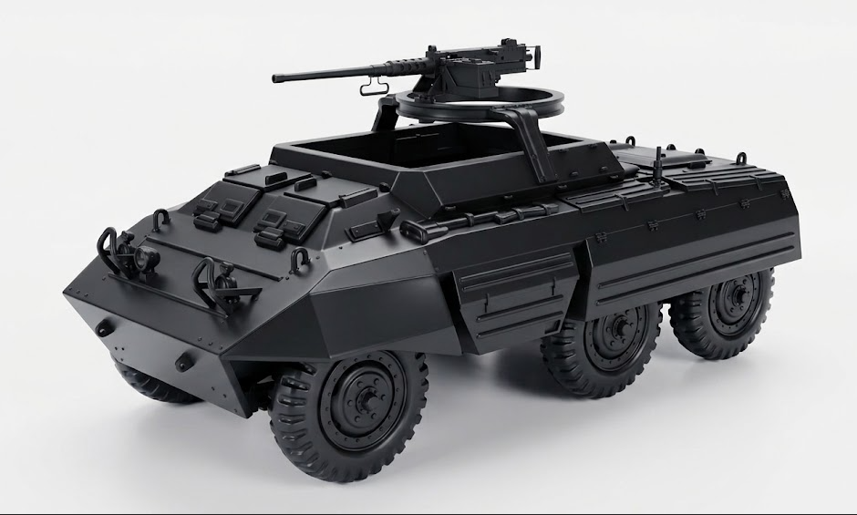 SSMODEL1/32 1/35 1/48 1/64 WW2 M20 Armored Utility Car Resin Model Kit TSS1077