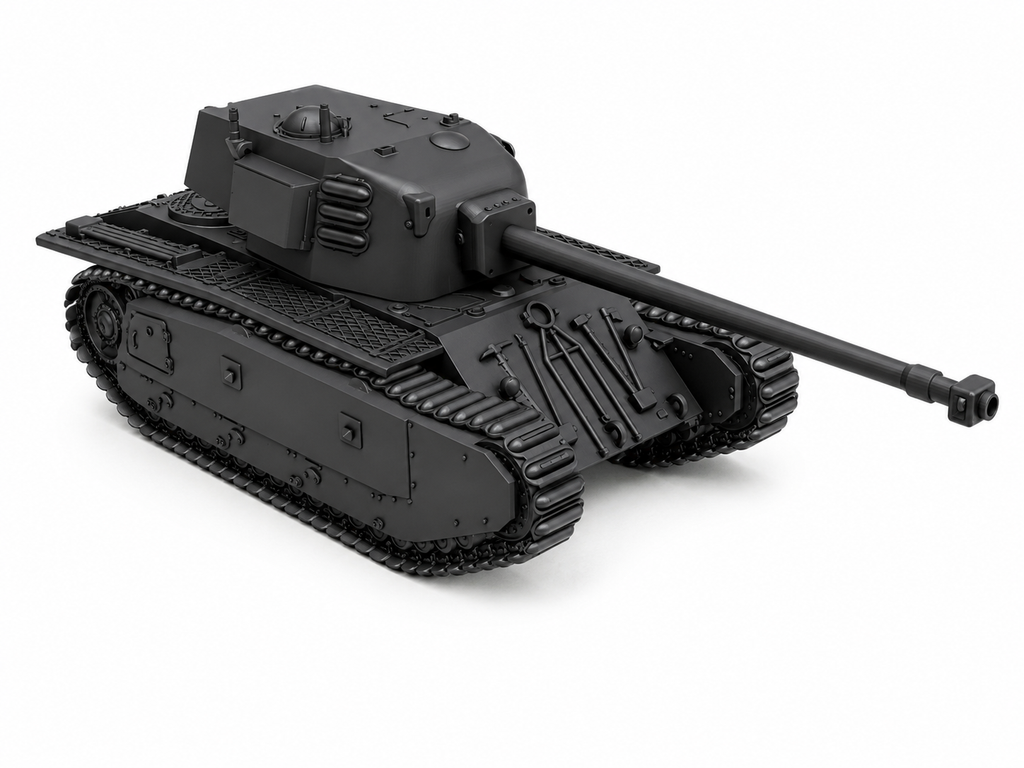 SSMODEL 1/350 ARL 44 French Postwar Heavy Tank Resin Model Kit TSS3500372