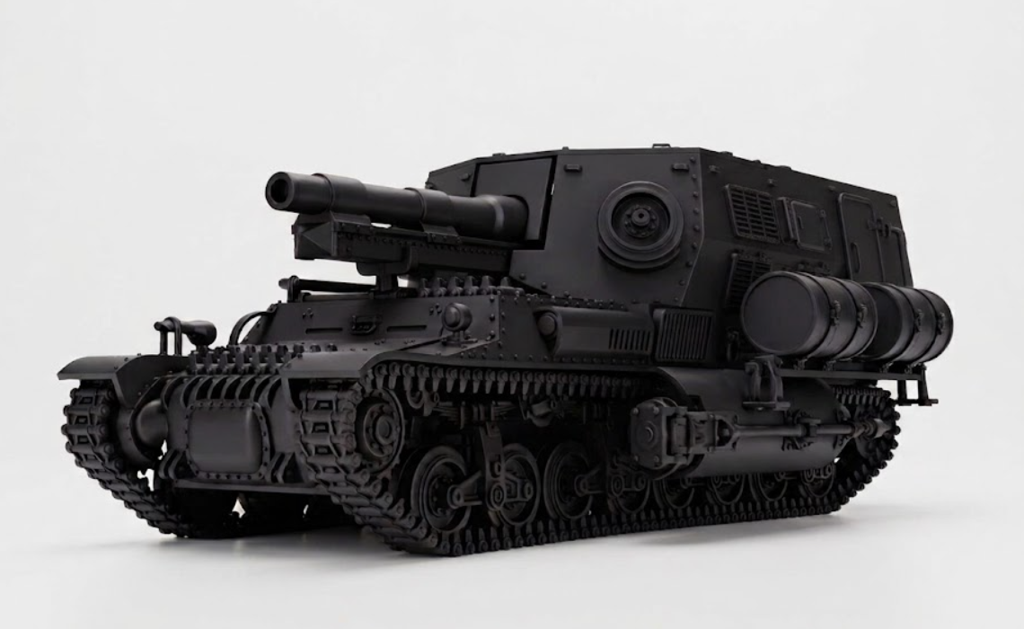 SSMODEL 1/56 WWII 15cm sFH13 Lorraine Schlepper SPG Resin Model Kit TSS0560863 — detail view 2