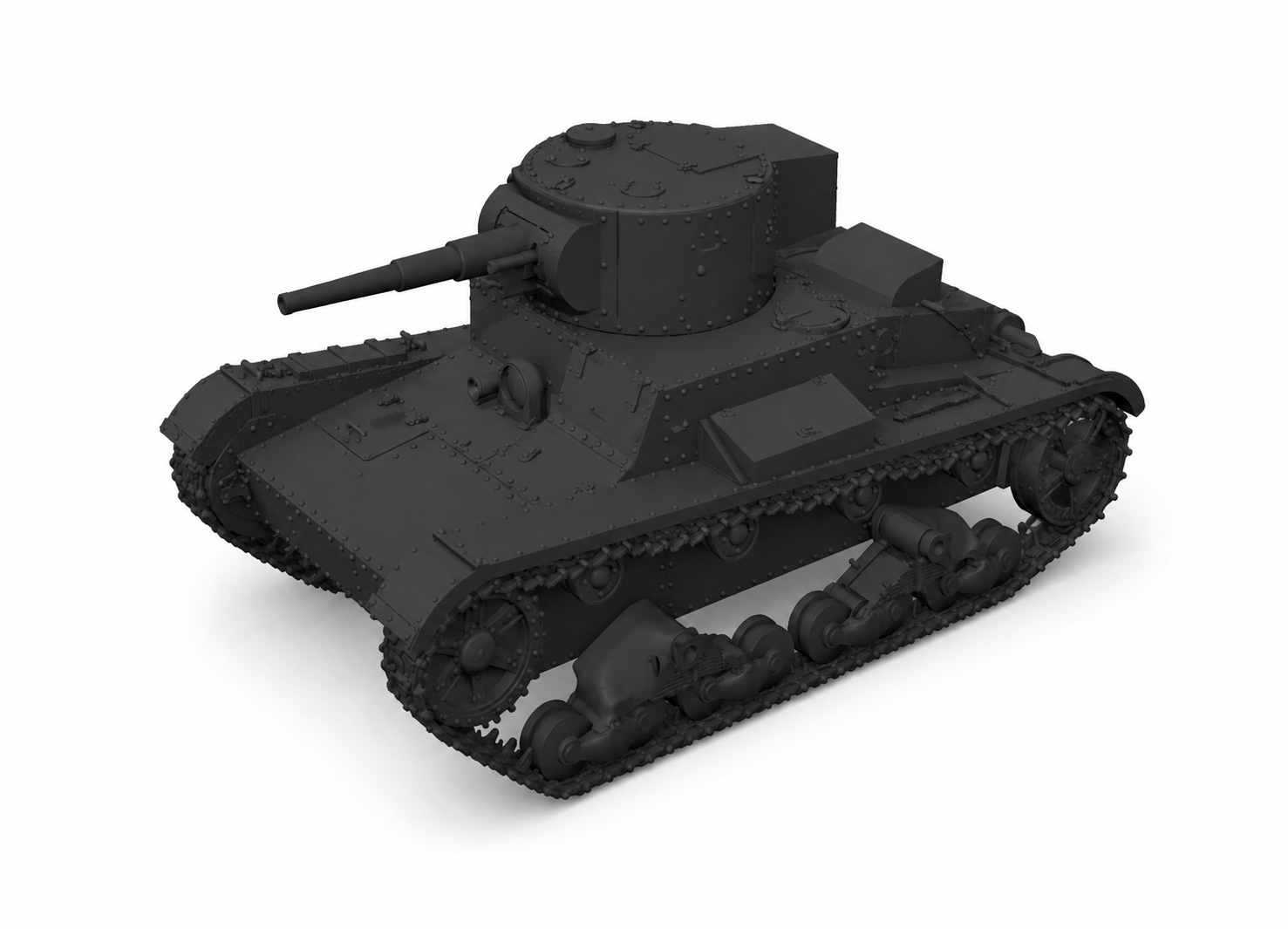 SSMODEL 1/350 T-26 mod. 1933 with Mariupol turret Resin Model Kit TSS3500053 — detail view 2