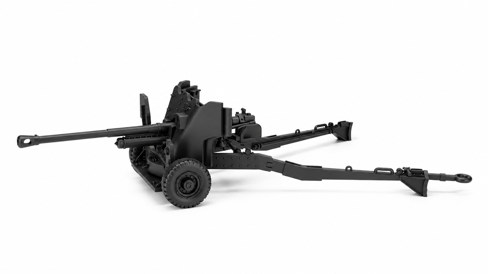 SSMODEL 1/56 Ordnance QF 6 Pounder AT UK Resin MODEL KIT TSS0561513 — scale model kit