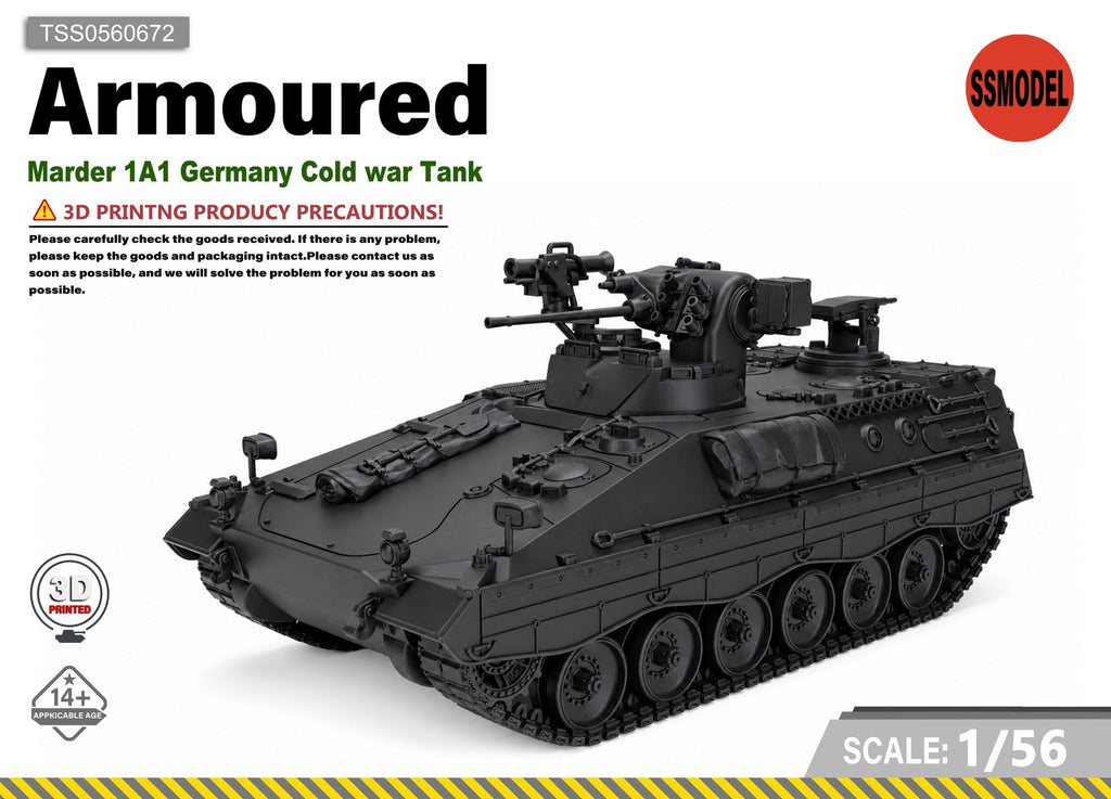 SSMODEL 1/56 Marder 1A1 Germany Cold war Tank Resin MODEL KIT TSS0560672
