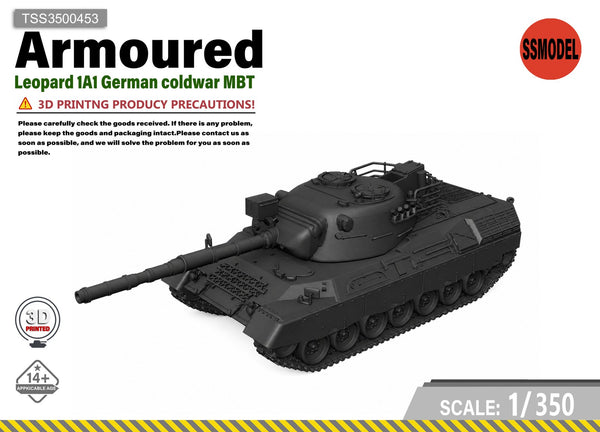 SSMODEL 1/350 Leopard 1A1 German coldwar MBT Resin Model Kit TSS3500453